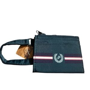 Victoria’s Secret Wristlet Card Holder Zip Change Purse Green NWT